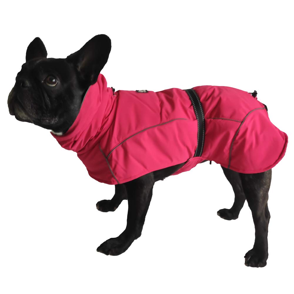 Croci Hiking - Abrigo Impermeable para Perros, Makalu, Forro termorregulador, Color Rosa (Fucsia), 70 cm