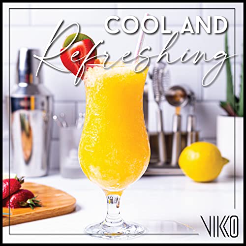 Vikko Hurricane Glasses, Set Of 6 Pina Colada Glasses, 15.5 Ounce Cocktails Glasses Set, Durable Dishwasher Safe Party Glass #TOP6