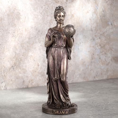 Figura Decorativa Urania Diosa Griega 22.9 cm Bronce miniatura 2