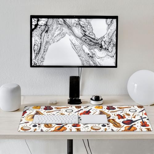 Tapis de bureau imprimé instruments classiques pour espace informatique et jeu - 6