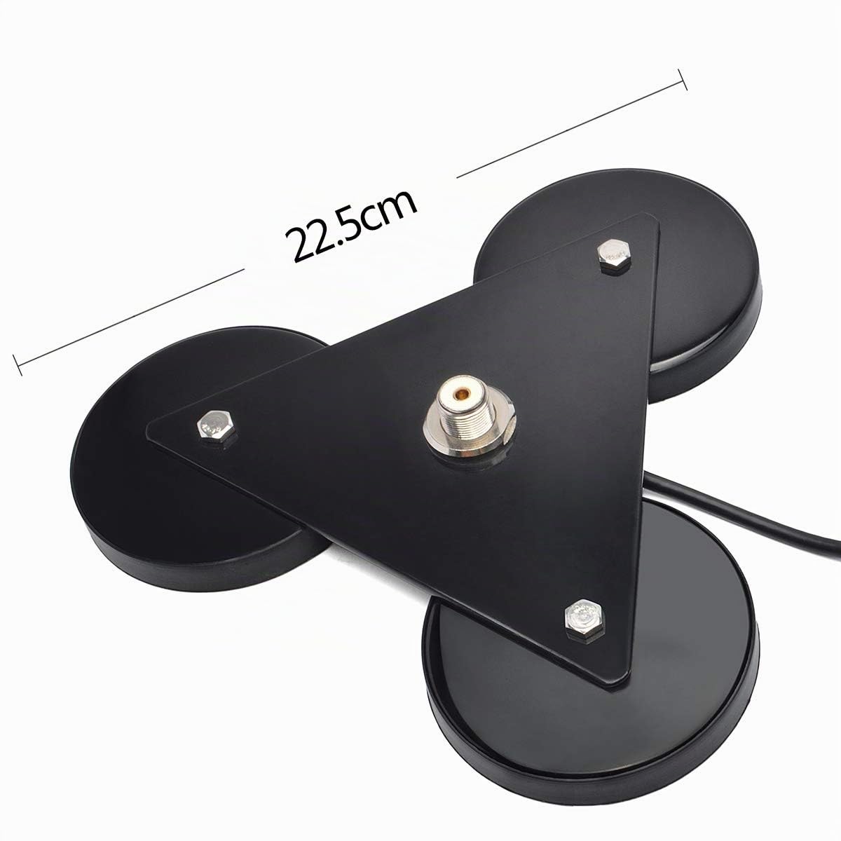 Supporto magnetico per antenna UHF-femmina (SO239), base magnetica anticorrosione, staffa per antenna con cavo RG-58 da 5 m per Yaesu Midland Icom Motorola Vehicle Mobile Transceiv