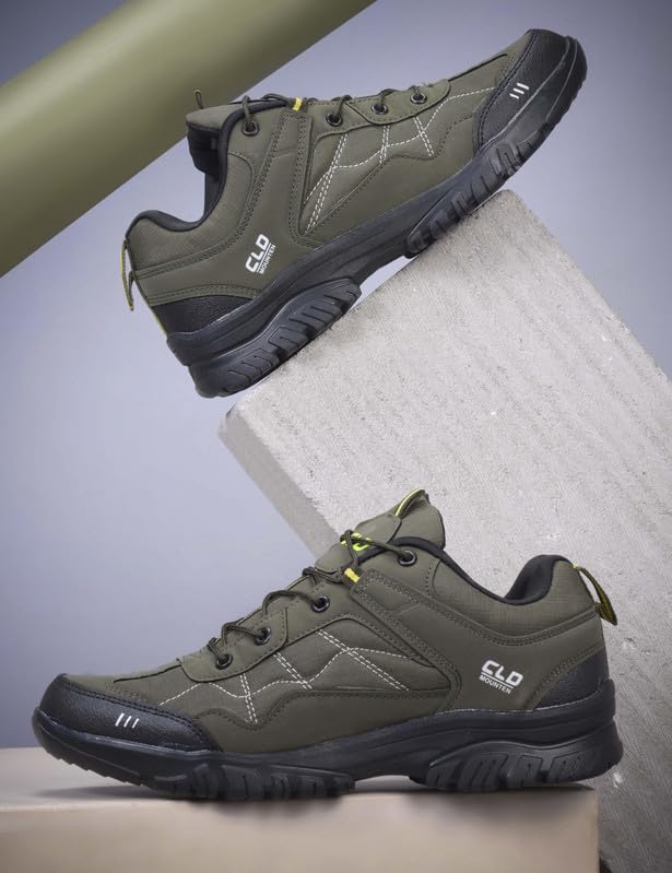 Image of CLD Trekking Shoes for Man Outdoor Hiking Shoes for Man high Neck Shoe for Men Anti Skid Trekking Boots Water Repellent Tracking Shoe for Men Breathable Hiking Boots