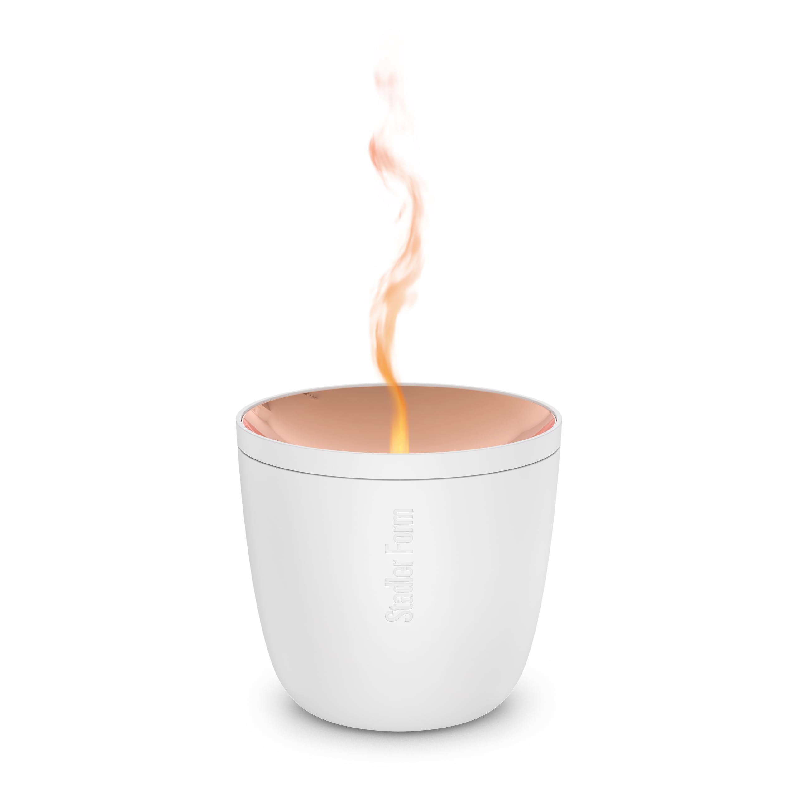 Stadler Form difusor de Aroma inalámbrico Zoe móvil, con batería Recargable, hasta 6 Horas de Uso, difunde aceites Esenciales, Efecto de Llama único, difusor de Aroma ultrasónico, Blanco
