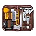 Kit de Réparation de Montre, Eventronic Ensemble D'outils de Barre de Ressort Professionnel, Ensemble D'outils de Broche de Lien de Bande de Montre avec étui de Transport (Marron)