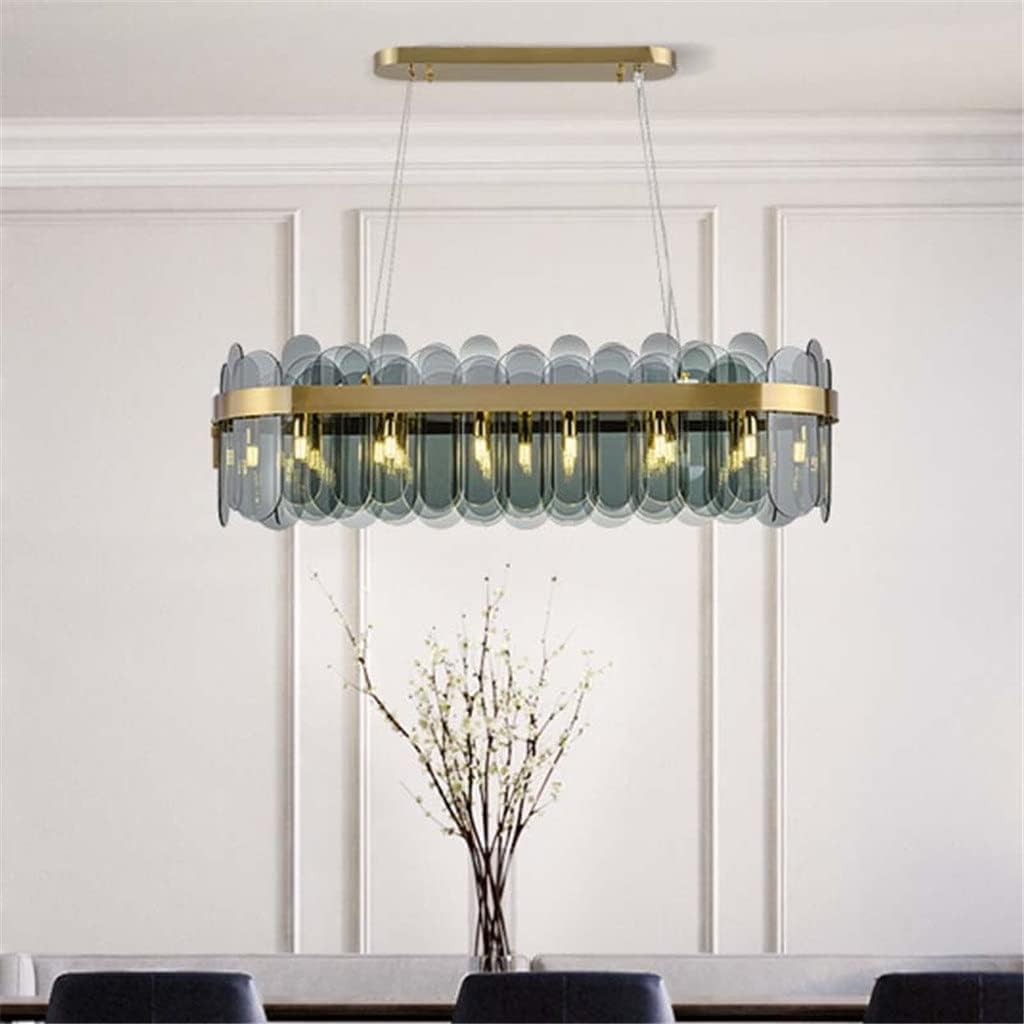 Art Model Room Designer Study Glass Chandelier Nordic Minimalist Restaurant Dining Table Fashion/L100