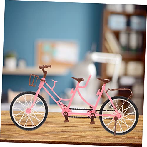 Totority Two-Seater Bicycle Mini Accessories Miniature Toys Mini Bike 2Pcs Finger Bike Toy Two Seat Bike Office Desk Decor Kids Toy Bike Tabletop Decoration Cycle Model Child Desktop Doll #TOP4