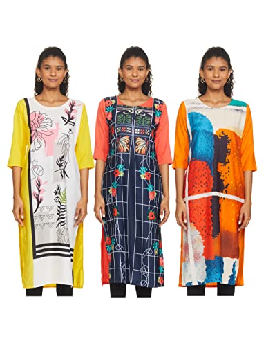 Image of Women's Crepe Straight Kurta