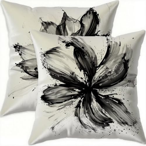 Housse coussin velours imperméable anti-tache 70x70 noir