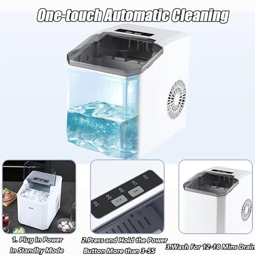 Fabricadora de hielo eléctrica portátil 12KG/24H miniatura 5