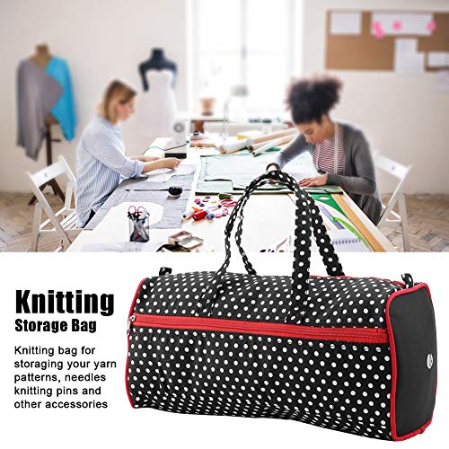 Nikou Gebreide tas – garen-opberg-handtas-boodschappentas voor het breigereedschap – extra grote capaciteit draagbaar… - Image 5