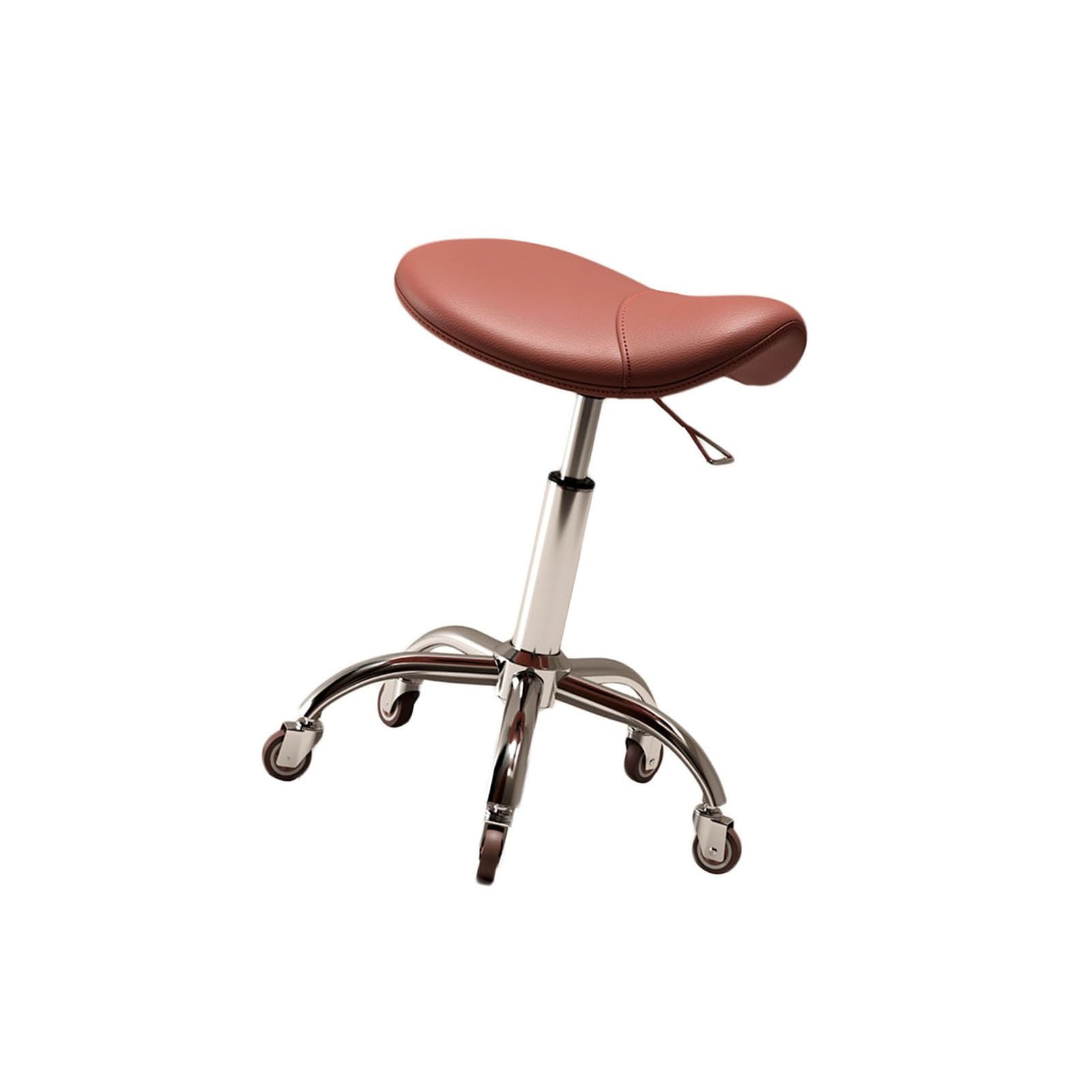 Generisch Ergonomischer Sattelhocker,Verstellbarer,Verschiebbarer 360°-Drehstuhl Mit Rädern,Geeignet for Schneiden Im Home Office,Salon,Labor(Color 4)