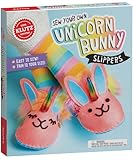 Klutz Sew Your Own Unicorn Bunny Slippers Craft Kit, 5 Years Narrow Little Kid