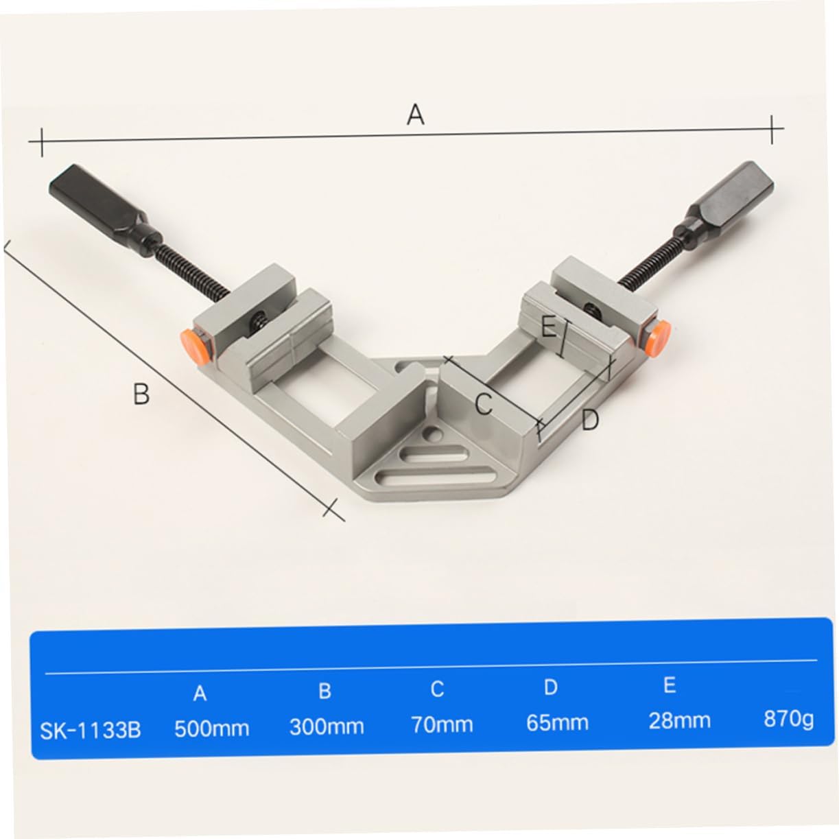 DOITOOL 4pcs Quick Release Corner Clamp Right Angle Clamp for Woodworking Welding Photo Framing -skid Handle