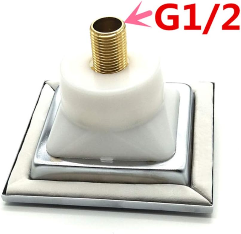 AYIVG 4 Pcs Chrome Square Rainfall Spary Spa Adjustable Shower Body Jets