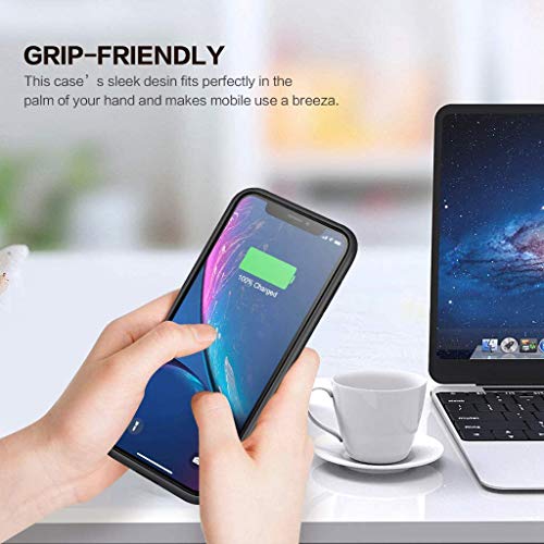 Qtshine Iphone Xr Battery Case [6800Mah] Protective Portable Charger Rechargeable Power Bank Cover thumb #4