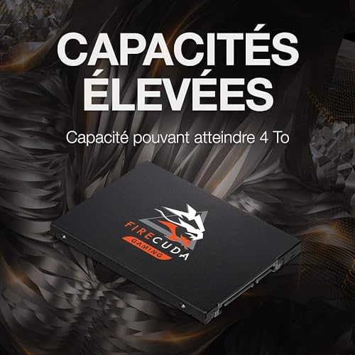 Image of Seagate Firecuda 120 SSD 4TB up to 560 MB /s Internal Solid State Drive - 2.5 Inch SATA 6GB /s 3D TLC for Gaming Desktop Laptop (ZA4000GM1A001)
