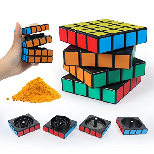 Smerigliatrice di polline, Mulino per spezie, Mulini per erbe, Macinino di spezie, 3 strati di denti affilati Mulino per erba Con 1 raschietto di polline per erbe, spezie, erbe, spezie, caffè