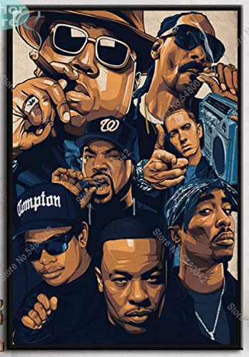 Tupac Hip Hop Legends Star Poster Print Unframed Art Wall Art Home Decor Cinéma Décoration Murale Cadeau 11 x 17 pouces (28 cm x 43 cm)