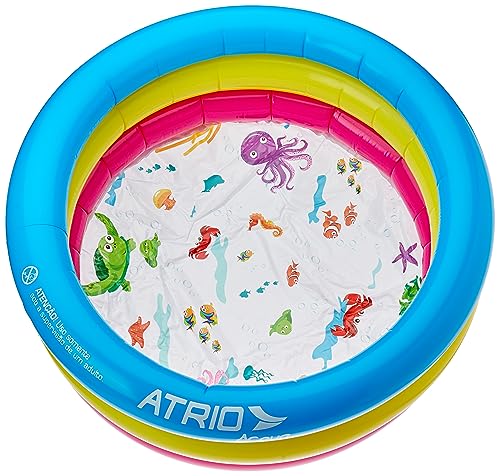 Piscina Infl�vel Infantil 88L Circular Fundo do Mar Atrio - ES302