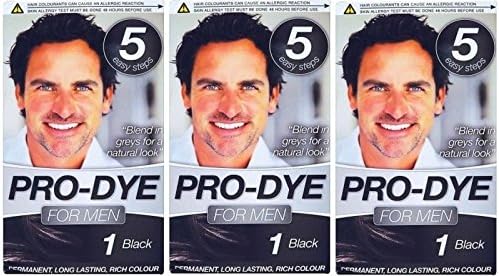Pro-Dye For Men (3 Pack) (Black (Shade 1))