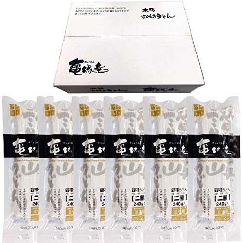 N-7060 半生讃岐うどん並切麺 240g×6袋 お徳用セット・さぬきうどんの亀城庵