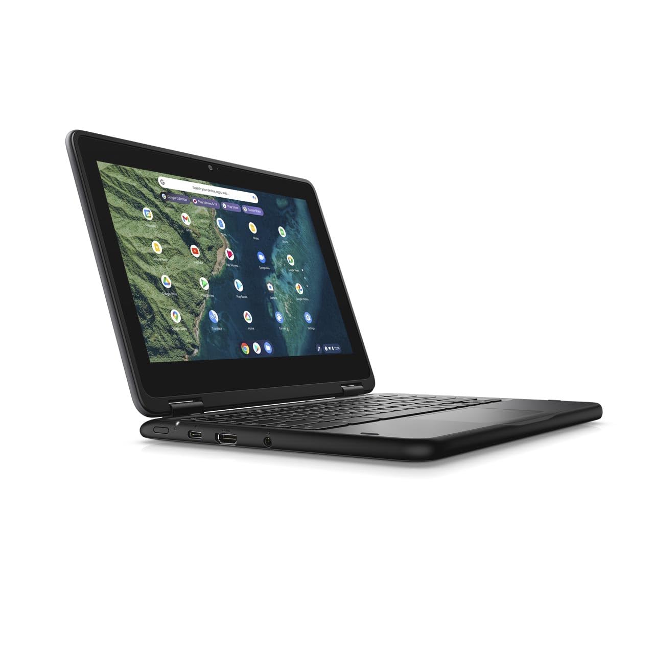 Dell Chromebook 3110, Ordinateur Portable 2-en-1, écran HD 11,6", sans écran Tactile, processeur Intel Celeron N4500, 4 Go de RAM, eMMC 32 Go, Clavier QWERTY US, Chrome OS (Reconditionné)