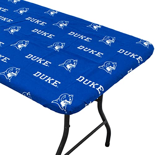 College Covers Duke Blue Devils Tailgate Fitted Tablecloth, 33" x 33", Card Table