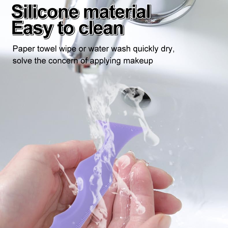 Miniatura 6 de 4 plantillas de delineador de ojos, herramienta multifuncional de maquillaje de ojos para mujeres como protector de pestañas, modelado de cejas,