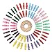 G2PLUS 100PCS Pinces à Linge Colorées en Bois,Clips Photo en Bois avec Bobine de Ficelle de Jute de 30M pour Vêtements Photos Loisirs Créatifs