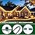Vintage C9 Christmas Lights Outdoor, 50 FT C9 String Lights with 50 Clear Bulbs, Waterproof Christmas Tree Light for Outdoor Indoor Xmas Roofline Backyard Garden Patio Home Holiday Decor, Green Wire