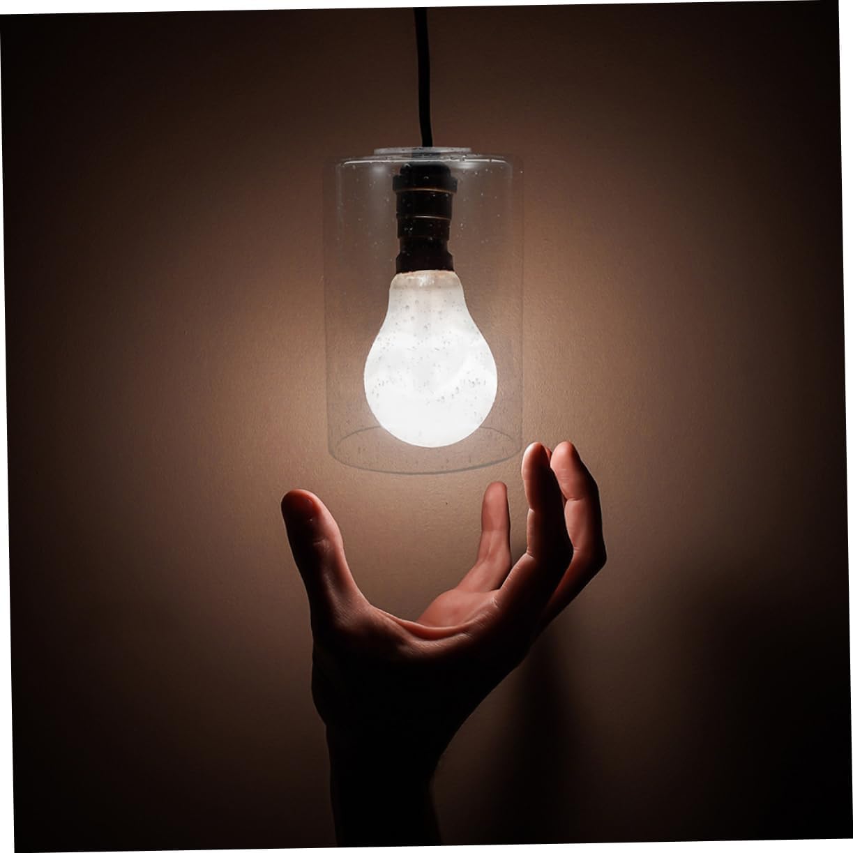 2Pcs 10 * 15 Bubble Glass Lampshade Replacement Light Cover for Pendant and Ceiling Lamps Decorative Glass Shade for Chandelier and Light Fixtures