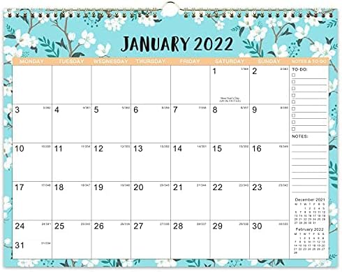 Julian Calendar 2023 Today 2022-2023 Calendar - Monthly Wall Calendar With Thick Paper, 37 X 29 Cm,  Jan.2022- Jun.2023, Twin-Wire Binding + Hanging Hook + Large Ruled Blocks  With Julian Dates - Teal Floral : Amazon.co.uk: Stationery & Office Supplies