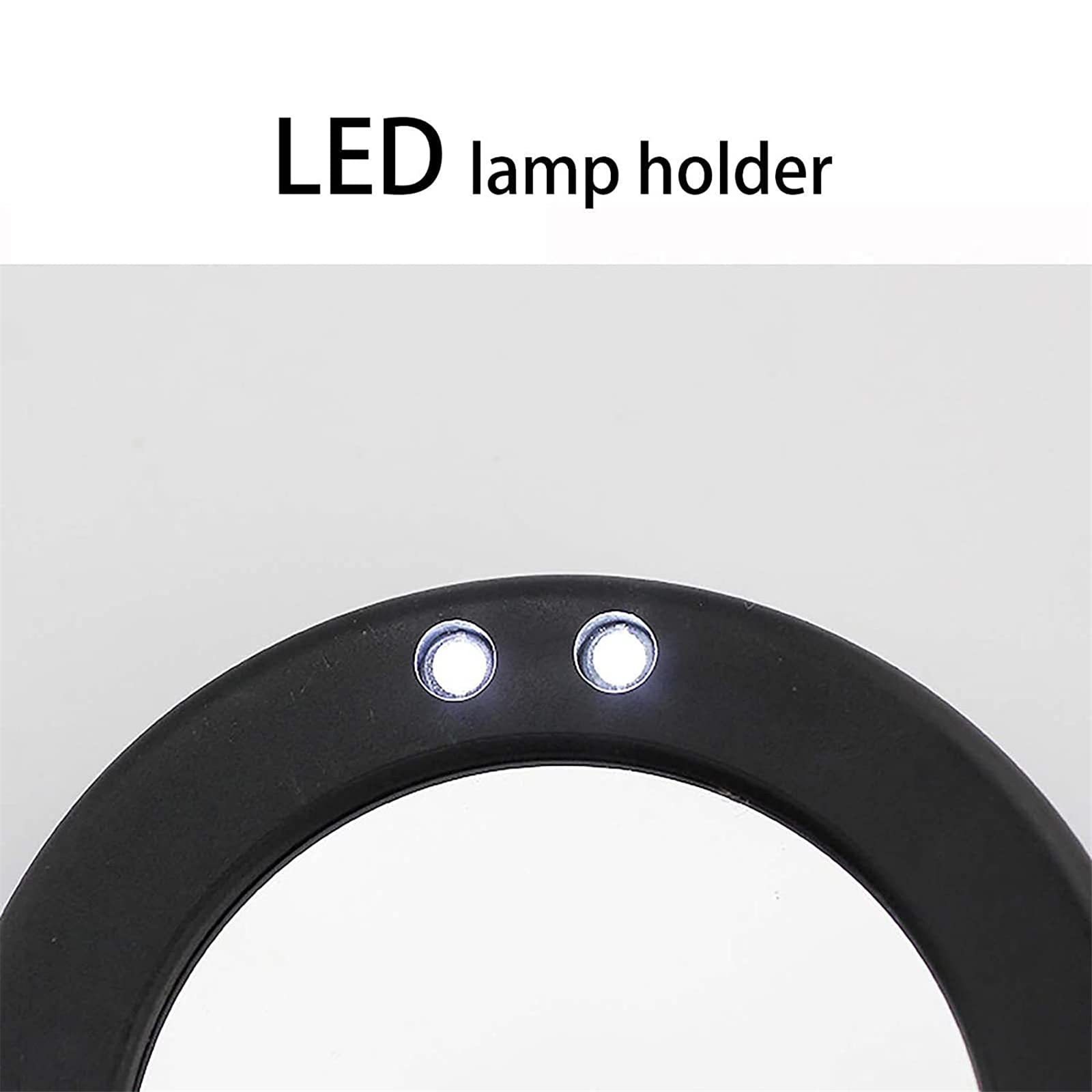 Espejo de inspección para Debajo del vehículo, Espejo de inspección telescópico con luz LED, Herramientas universales de visión Adicional giratorias de 360°