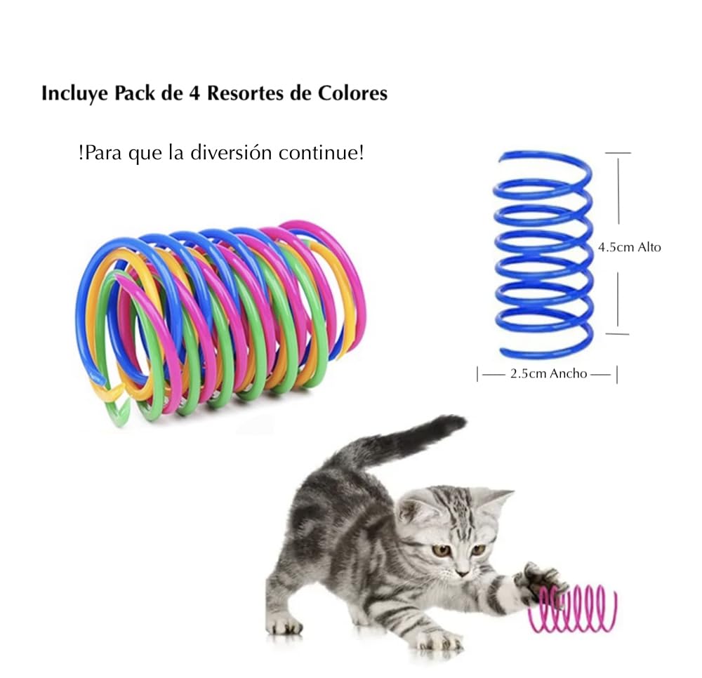 Juguete Interactivo para Gatos - Atrapa al Ratón (Rojo)