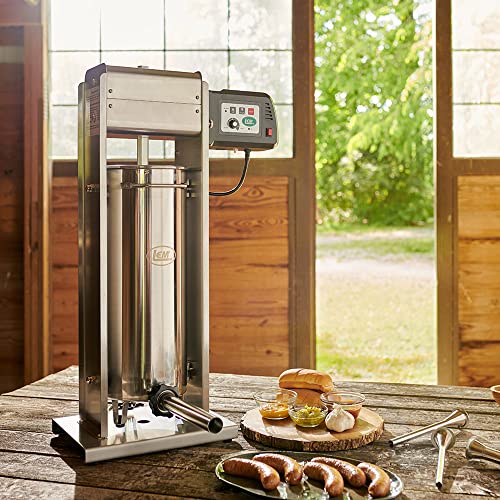 Lem Products 1219 20-Pound Motorized Sausage Stuffer W/4 Stuffing Tubes, Stainless Steel #TOP3