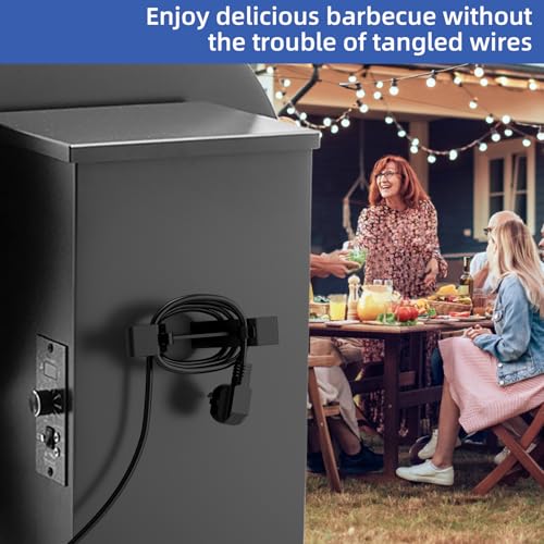Magnetic Power Cord Organizer, Prevent Entanglement to Stores The Power Cord, Plastic Material Power Cord Holder, Griddle Accessories Suitable for Traeger and Pellet Smoker Grill（1 Pcs） - Thumbnail 7