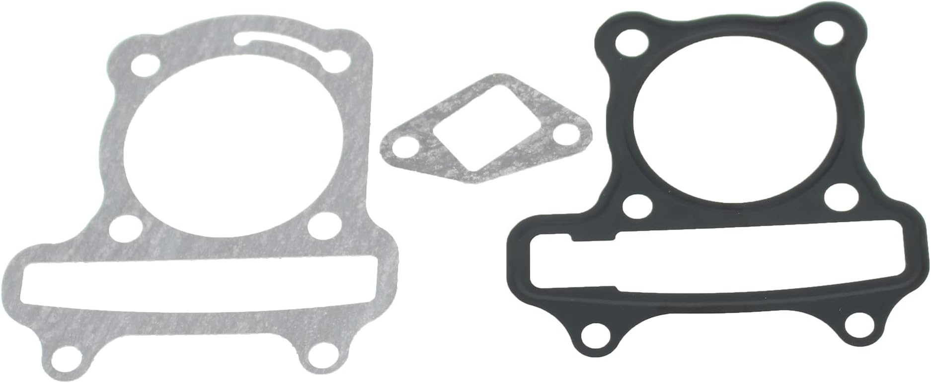 Glixal GY6 100cc 50mm Cylinder Gasket Set 139QMB 139QMA Based Engine Scooter Moped ATV - Cylinder Head and Base Gaskets,Tensioner Gasket