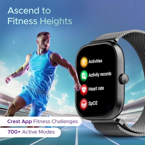 Image of Boat Wave Sigma 3 w /Turn-by-Turn Navigation, 2.01 inch (5.1 cm) HD Display, Bluetooth Calling, Crest+ OS, QR Tray, Watch Face Studio, Coins, Emergency SOS Smart Watch for Men & Women(Metal Grey)