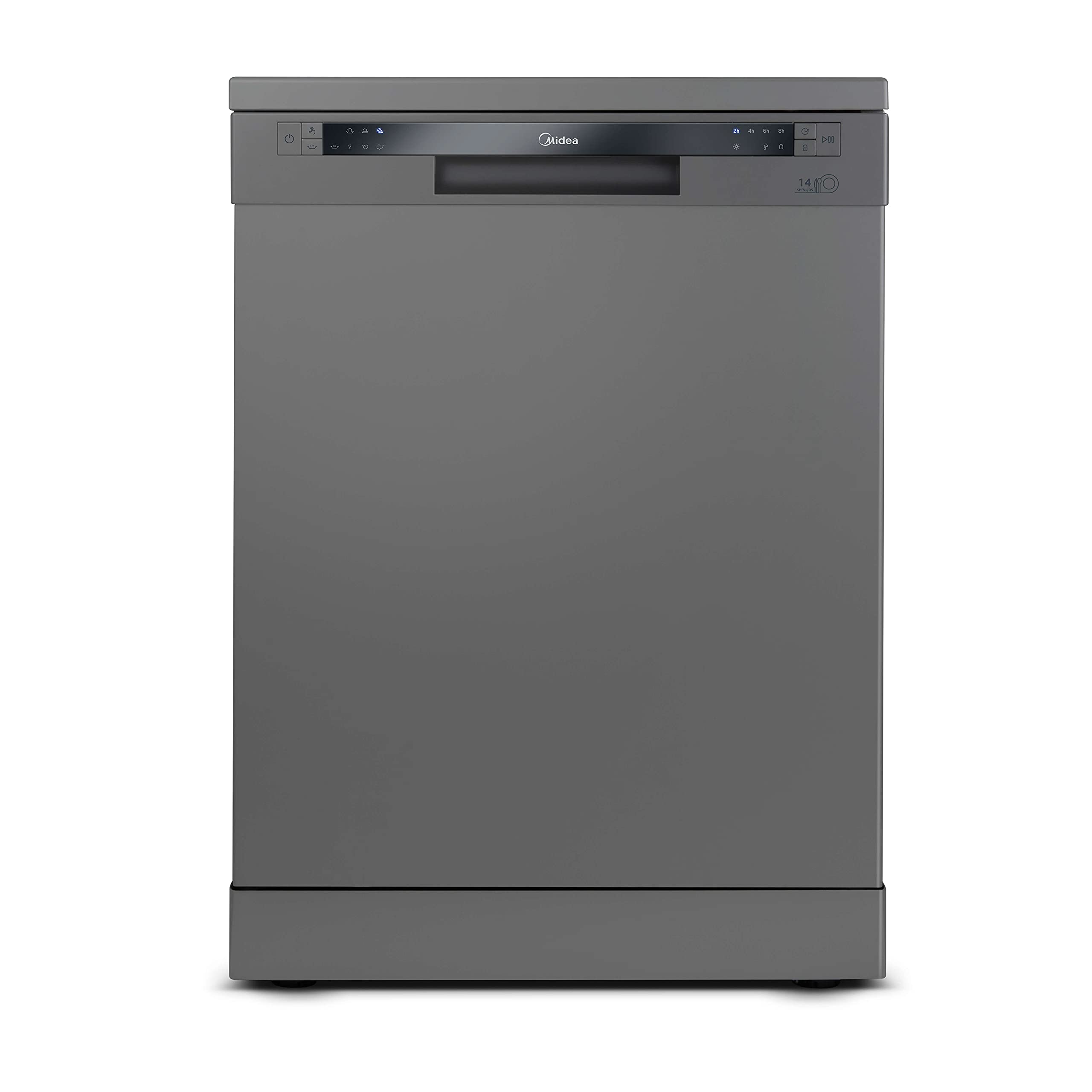 LAVA-LOUCAS MIDEA 14 SERVICOS CINZA 127V