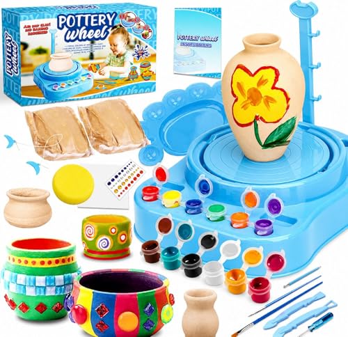 Insnug Mini Kids Pottery Wheel: Complete Painting Kit for...