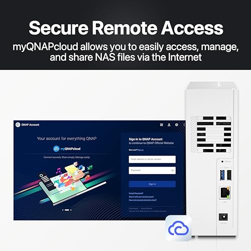Image of QNAP 1 Bay Home NAS with 4TB Storage Capacity, Preconfigured Seagate IronWolf Drive Bundle, with 1GbE Ports (TS-133-14ST-US)