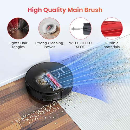 Image of 1 Set Main Brush Replacement for Roborock S8 / S8+ / S8 Pro Ultra / S8 MaxV Ultra / S8 Max Ultra / Q5 Pro / Q5 Pro+ / Q5 Max+ / Q8 Max / Q8 Max+ / Qrevo Master /Qrevo Slim Vacuum Roller Brush Parts