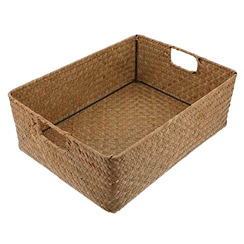 MUSISALY Gewebter Aufbewahrungskorb aus Seegras Handgewebt...