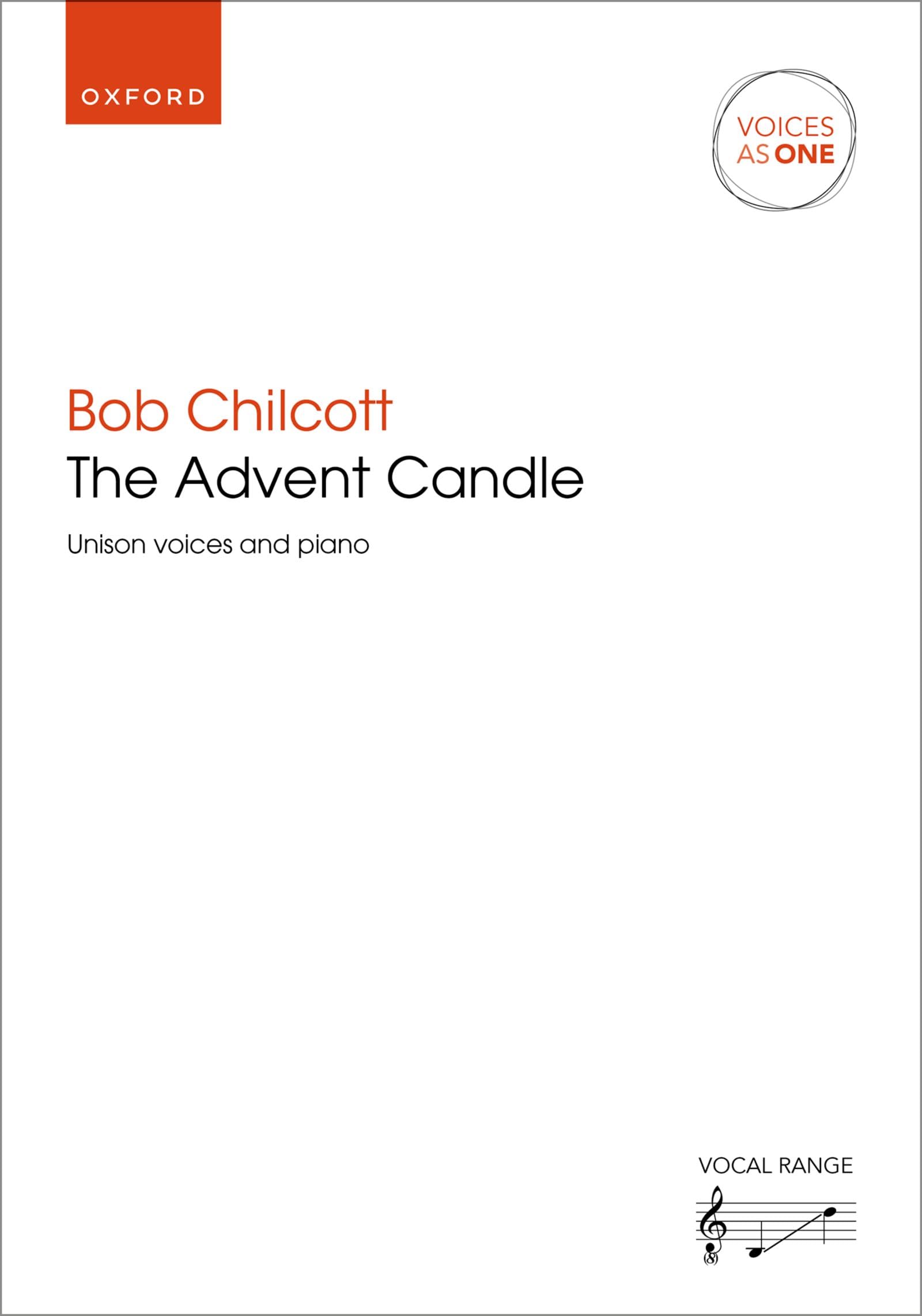 The Advent Candle: Unison vocal score (Voices As One)