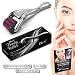 Microneedle Derma Roller with Protective Kit :: New 2018 Model :: Stainless Steel 0.25mm Microneedles :: 540 Exfoliating Needles :: Micro Roller for Face Hair and Acne ::"Deep Purple" Beauty Roller
