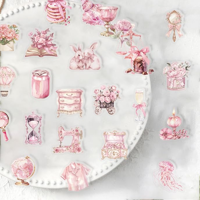 50Pcs Fairy Stickers Laptop Car Scrapbook Phone Skateboard Suitcase Luggage Bike Transparent Fairy Vinyl Waterproof Aesthetic Personalised Stickers for Teens Boys Girls Adults - Image 3