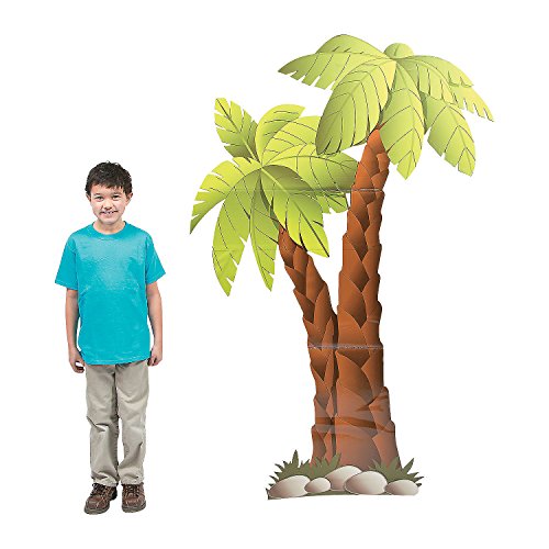 Fun Express Palm Trees Stand up - Party Decor - Large Decor - Floor Stand Ups - VBS Vacation Bible School Supplies/Decor - 1 Piece