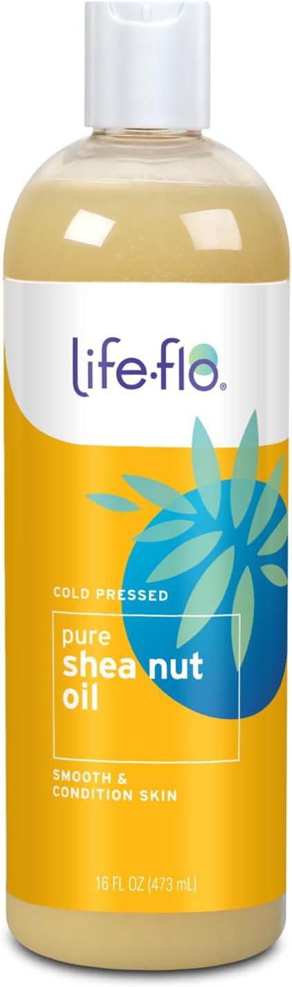 Pure Shea Nut Oil, Cold Pressed, Hair Care, Skin Care, Multi-Purpose Body Oil Nourishes Dry Hair and Skin, Stays Liquid at Room Temperature, 60 Day Guarantee, Not Tested on Animals, 16oz