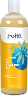 Life-flo Pure Shea Nut Oil, Cold Pressed, Hair Care, Skin Care, Multi-Purpose Body Oil Nourishes Dry Hair and Skin, Stays Liquid at Room Temperature, 60 Day Guarantee, Not Tested on Animals, 16oz