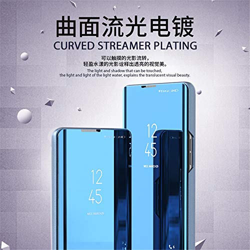 Capa flip XYX para Samsung A71 5G, ultra fina, transparente, S-View, capa espelhada de proteção tota